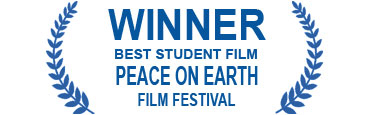 Logo for Winner Best Student Film Peace on Earth Film Festival